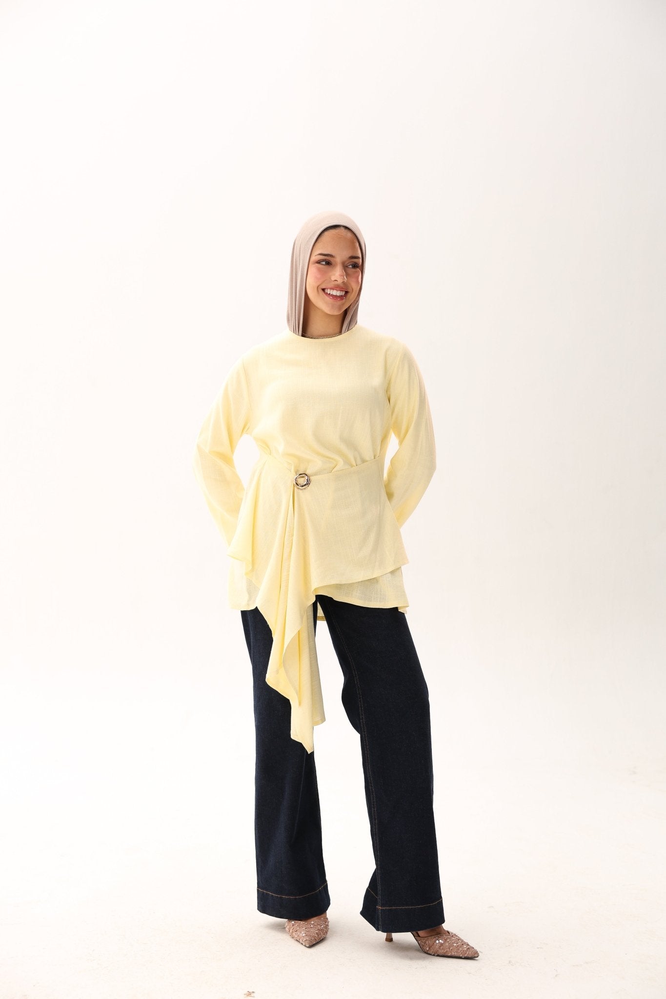 Linen Rose Blouse - ATHWAB