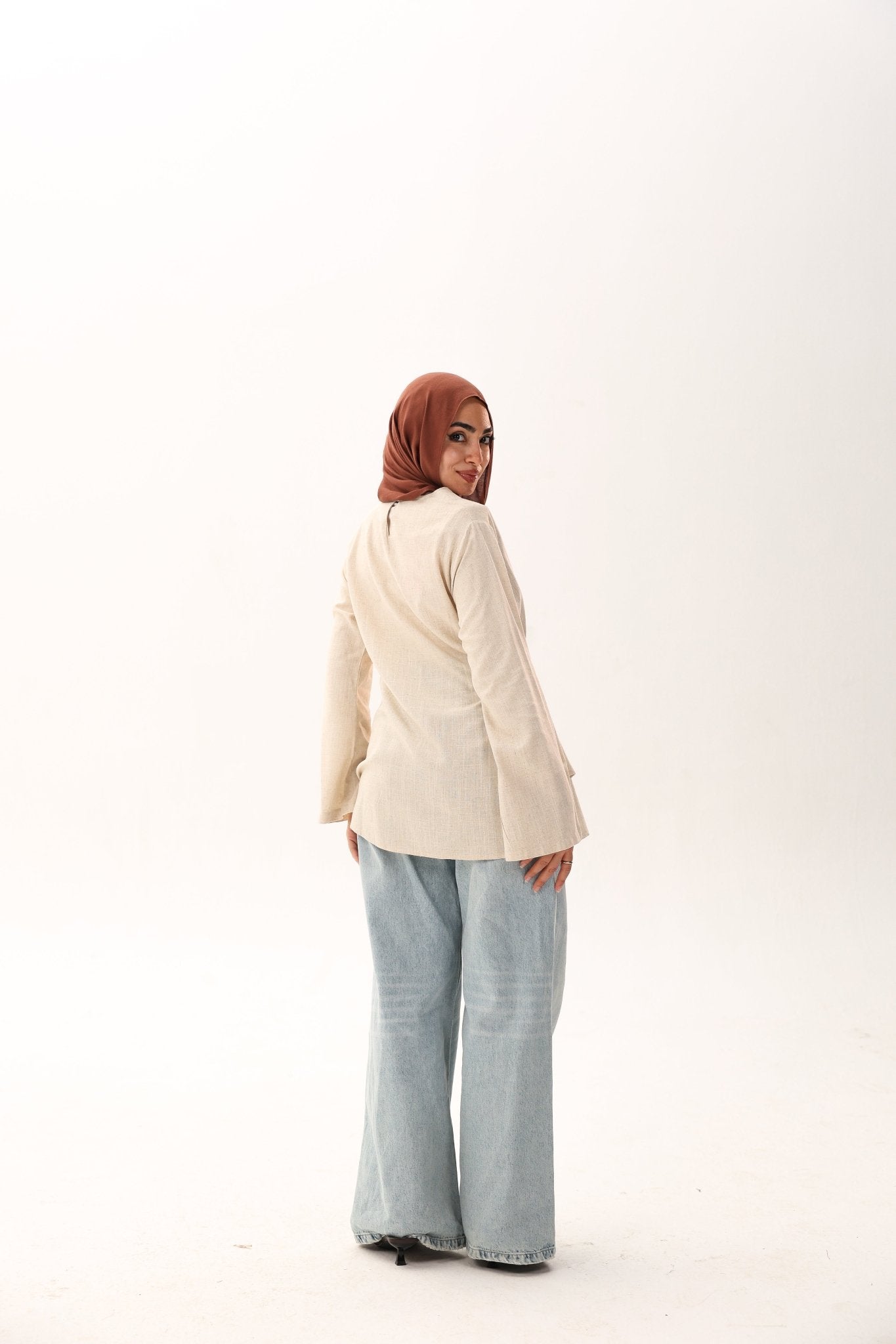 Linen Rose Blouse - ATHWAB