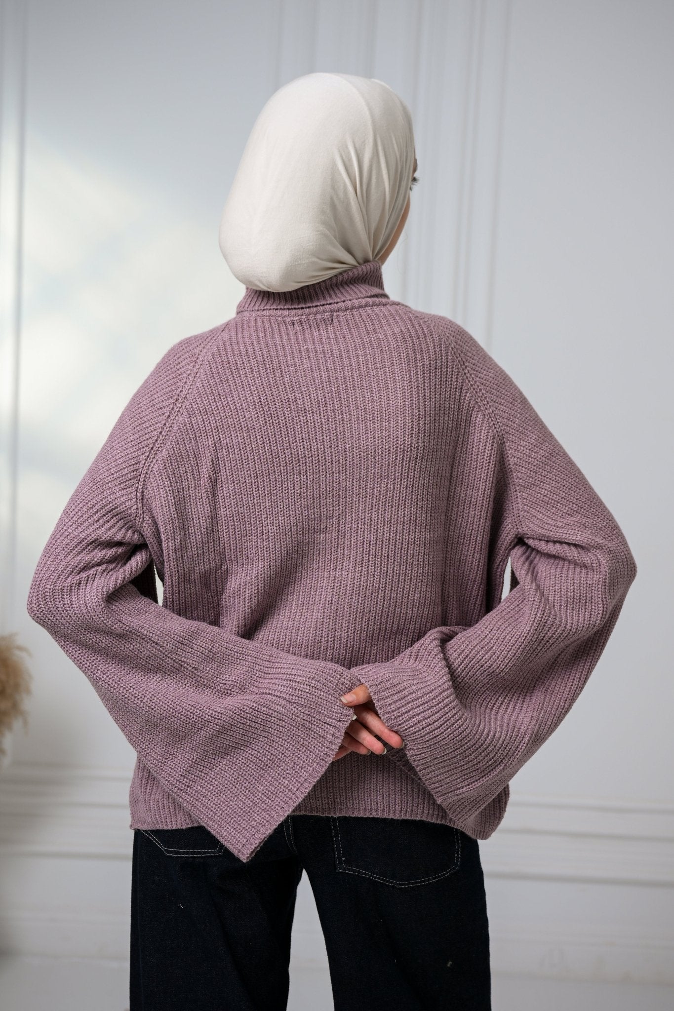 Mauve Gentle Glow Sweater - ATHWAB