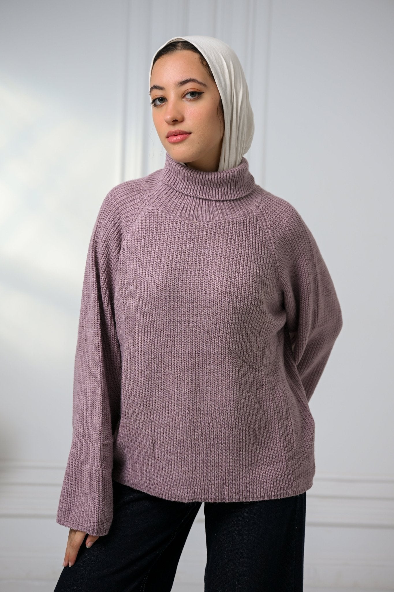 Mauve Gentle Glow Sweater - ATHWAB
