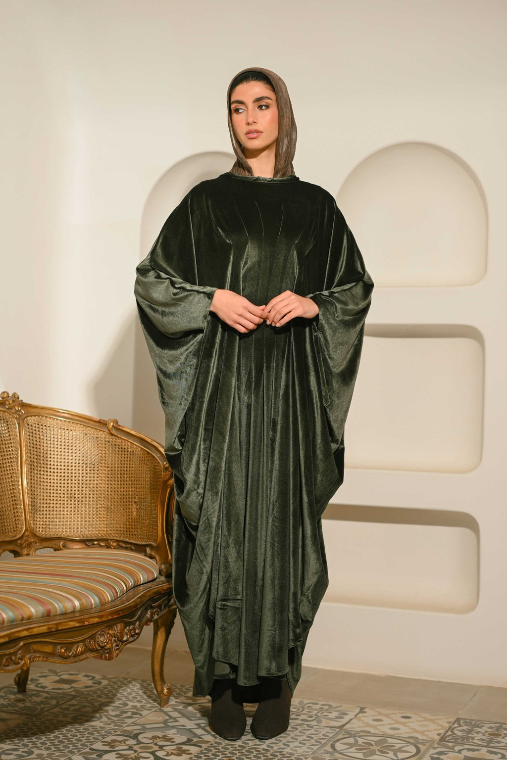 Noor Velvet Abaya - ATHWAB