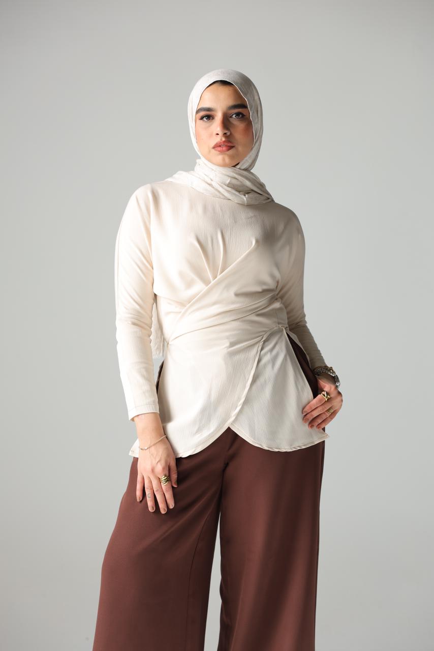 Nude allure blouse - ATHWAB