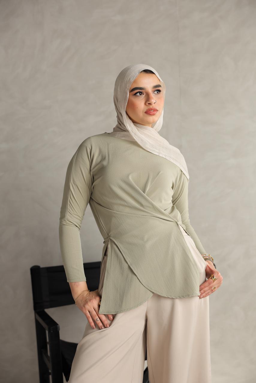 Nude allure blouse - ATHWAB