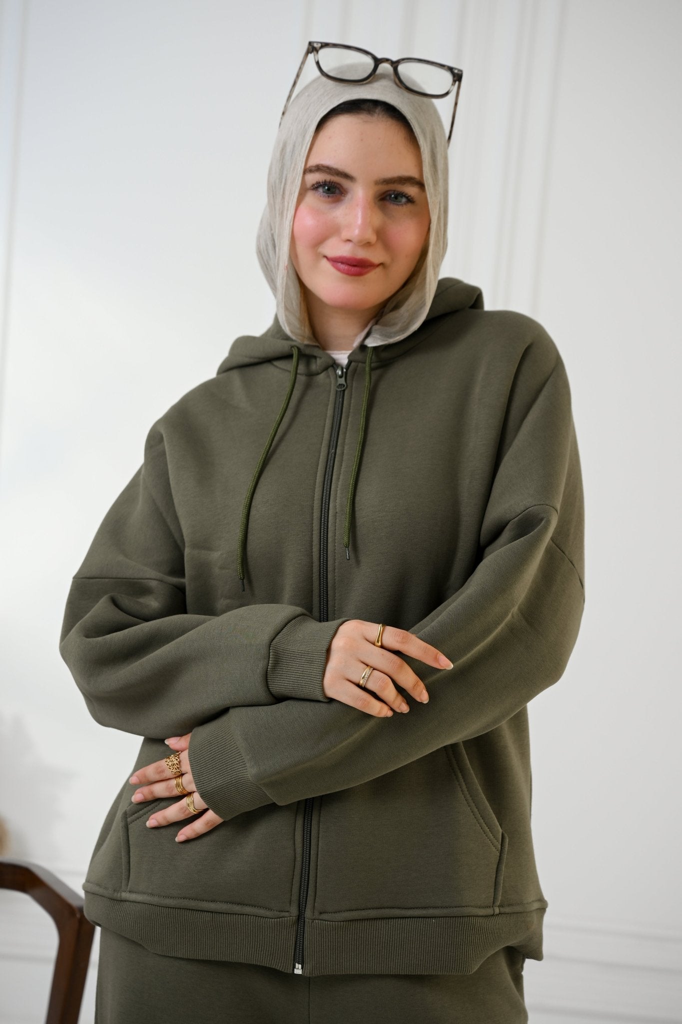 Olive Cozy Flow Set - ATHWAB