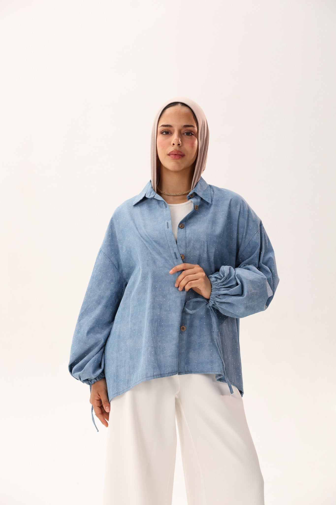 Pearl Denim Shirts - ATHWAB