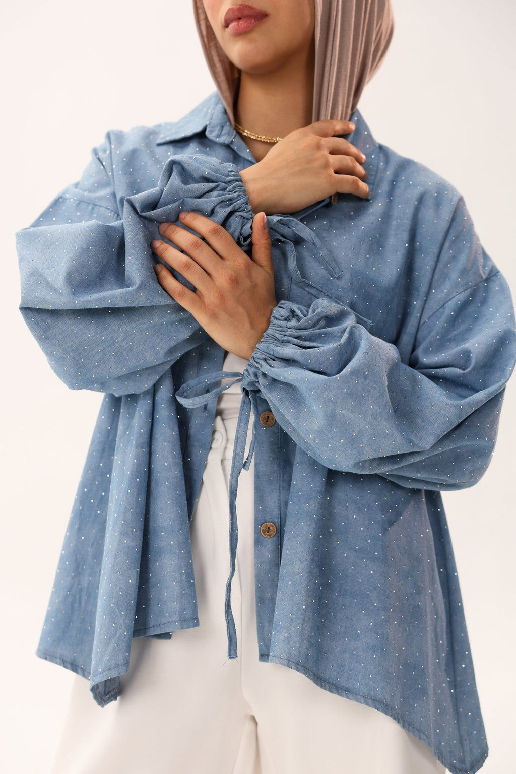 Pearl Denim Shirts - ATHWAB
