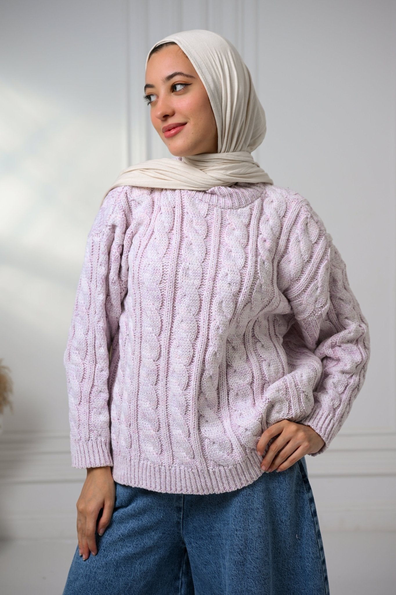 Pink Cloudy Touch Sweater - ATHWAB