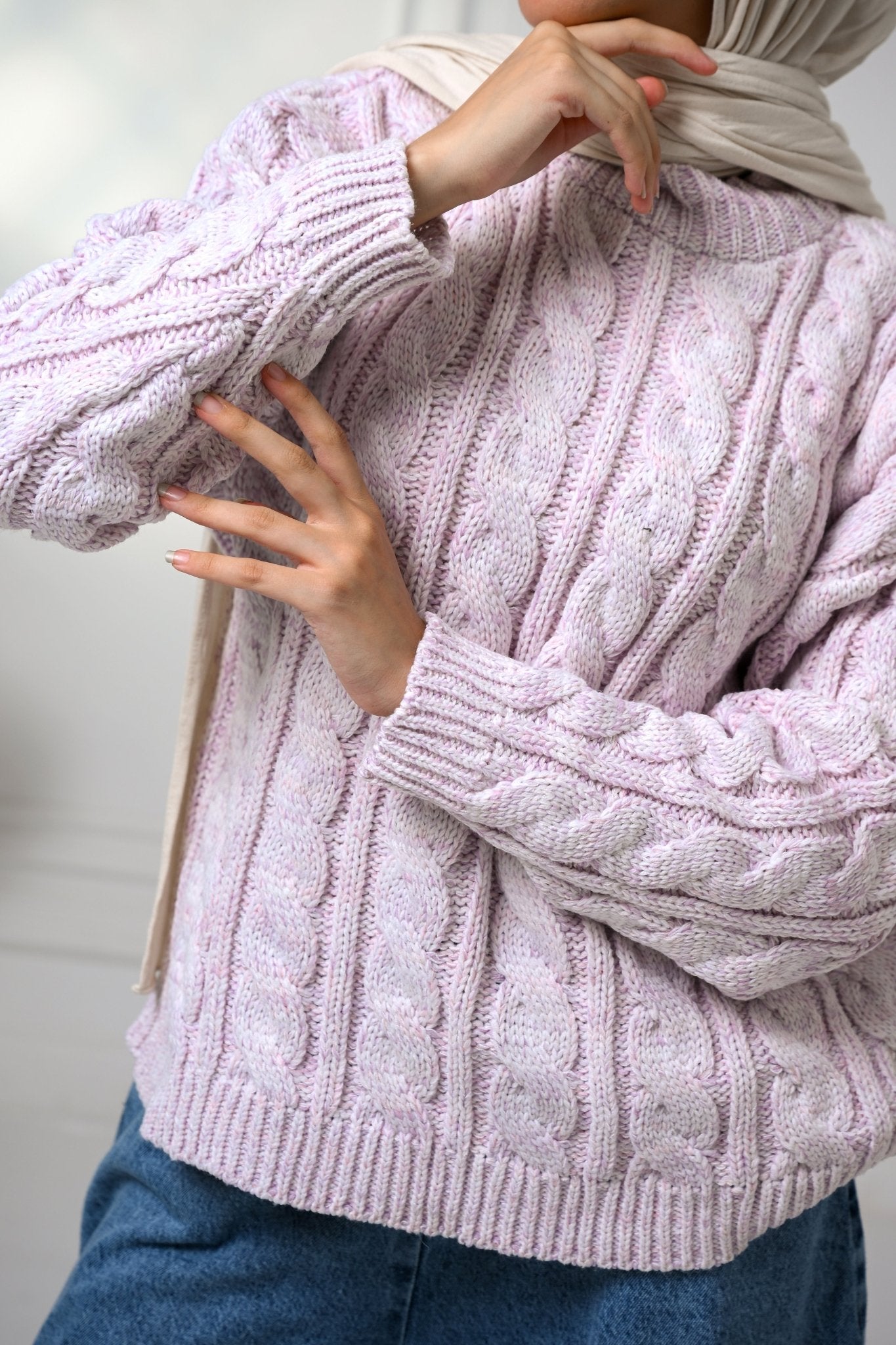 Pink Cloudy Touch Sweater - ATHWAB