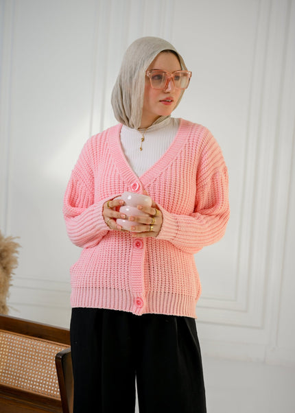 Rose Golden Ease Cardigan - ATHWAB