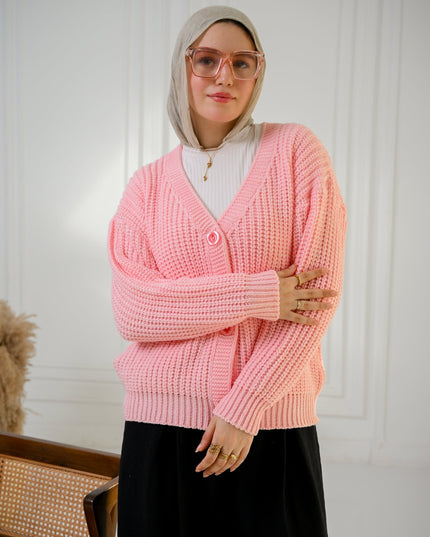 Rose Golden Ease Cardigan - ATHWAB