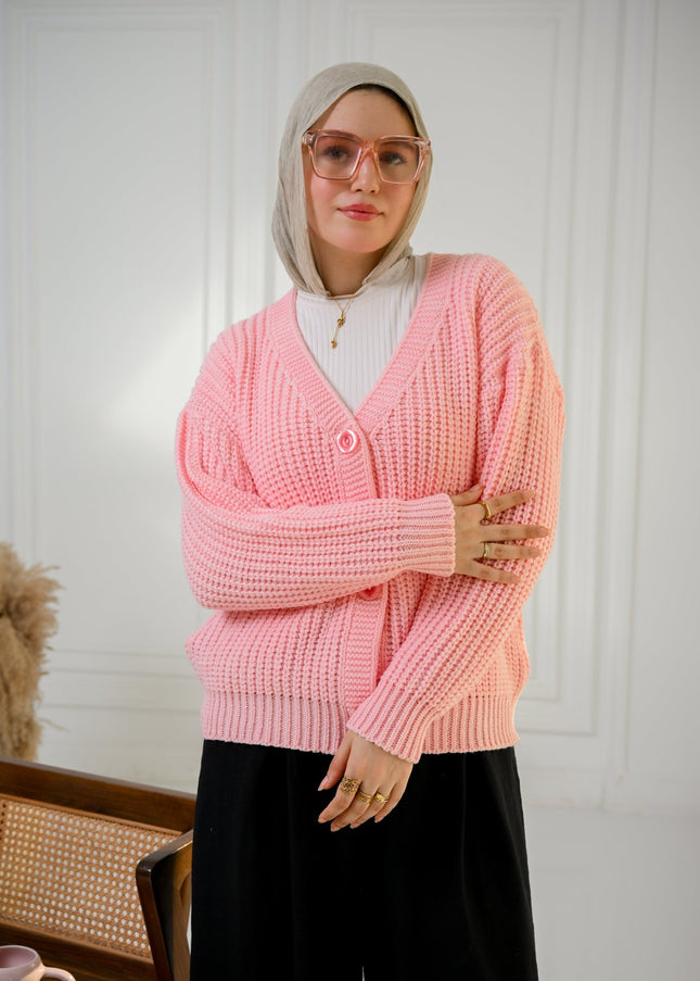 Rose Golden Ease Cardigan - ATHWAB