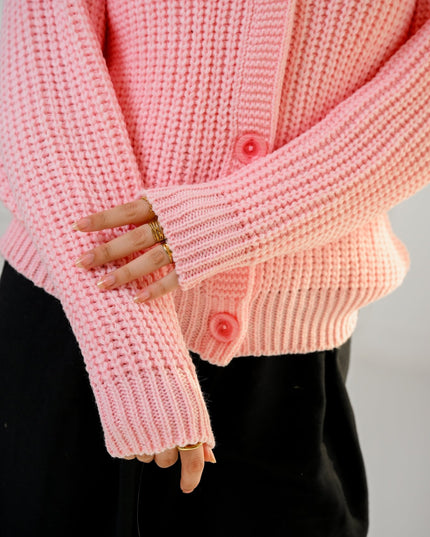 Rose Golden Ease Cardigan - ATHWAB