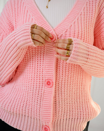 Rose Golden Ease Cardigan - ATHWAB