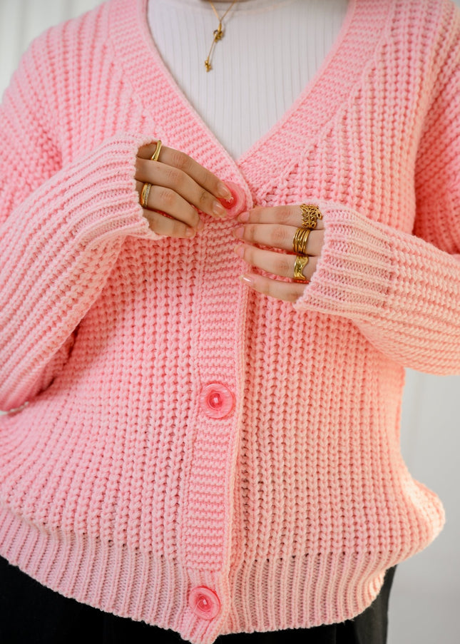 Rose Golden Ease Cardigan - ATHWAB