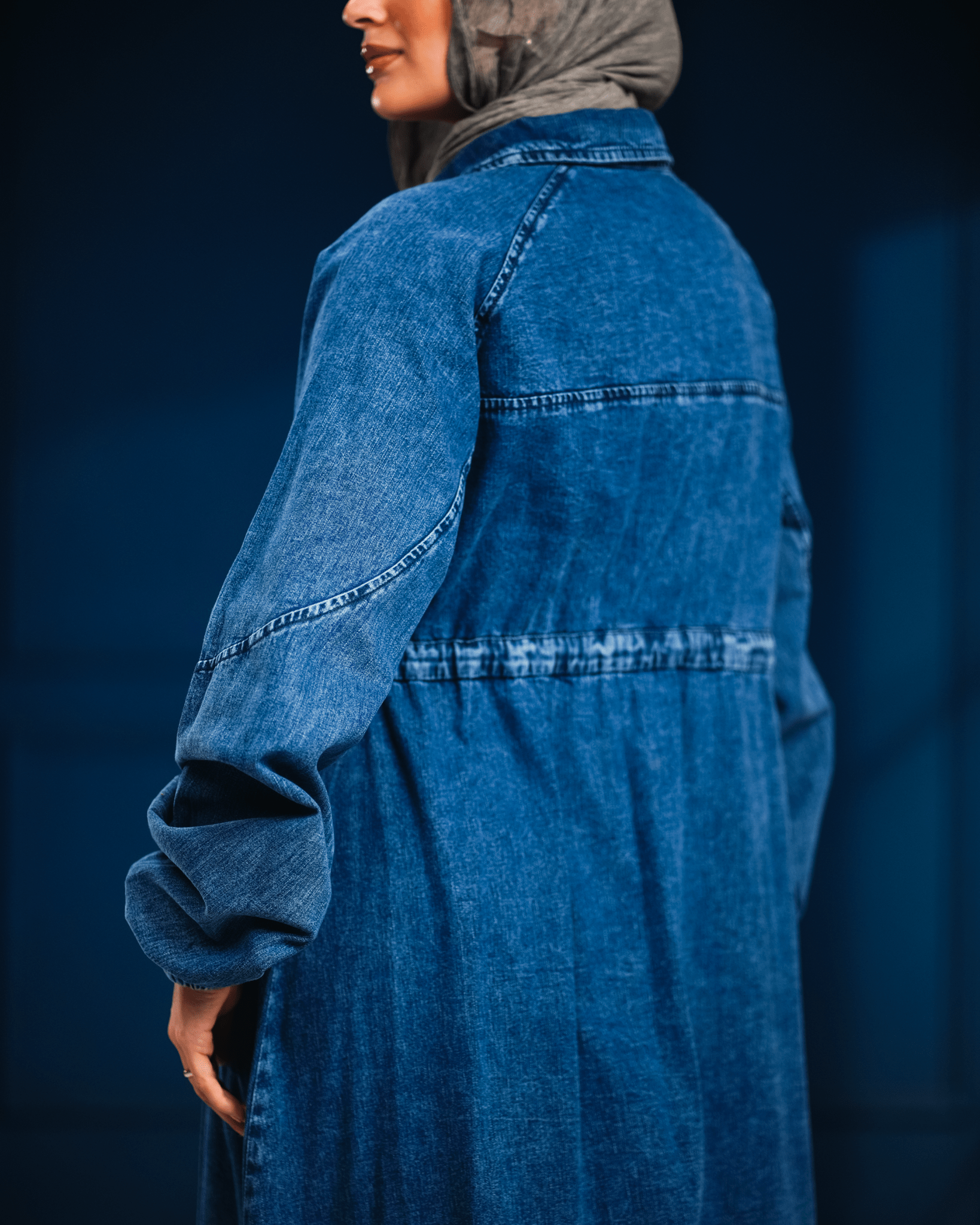 Sky Denim Dress - ATHWAB